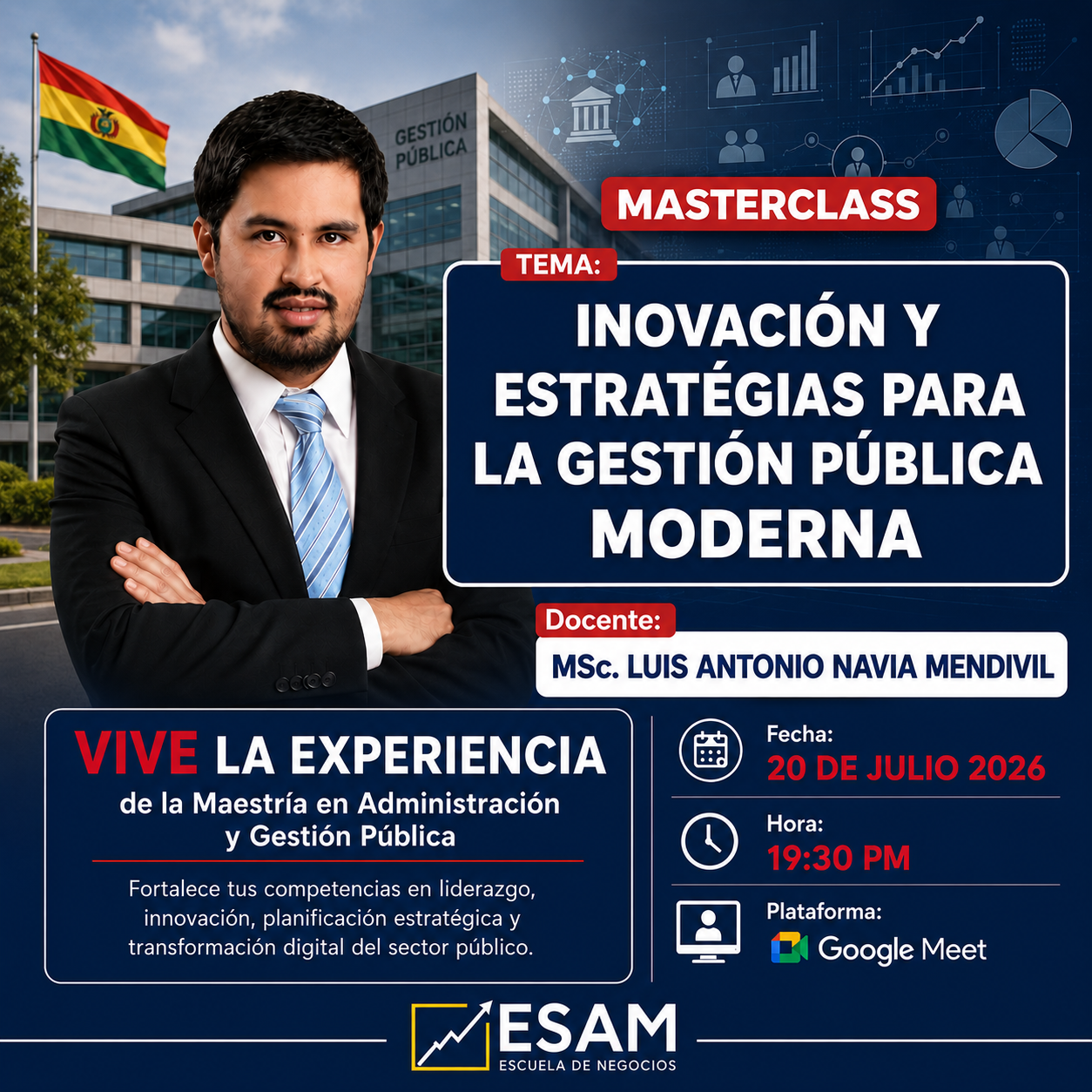 Portada del evento INOVACIÓN Y ESTRATÉGIAS PARA LA GESTIÓN PÚBLICA MODERNA